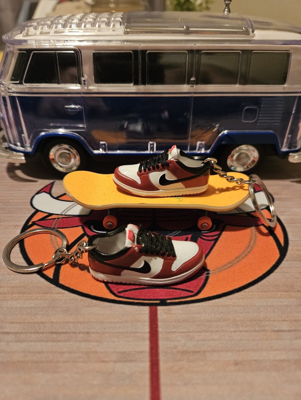 Pair of Mini sneaker keychain.